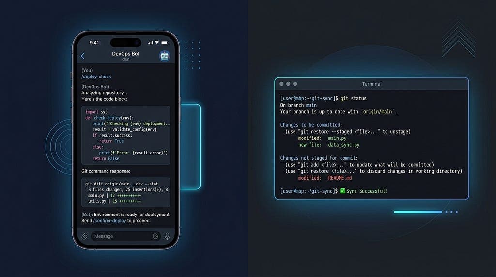 How to safely control a local AI coding agent from your phone using Python, Telegram, and a…